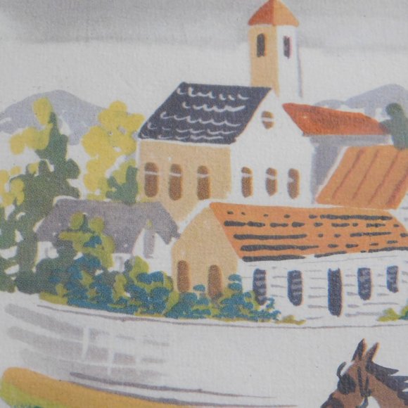 Horse Carriage Lithograph V.A.P. Picnic in Style - Picture 5 of 11